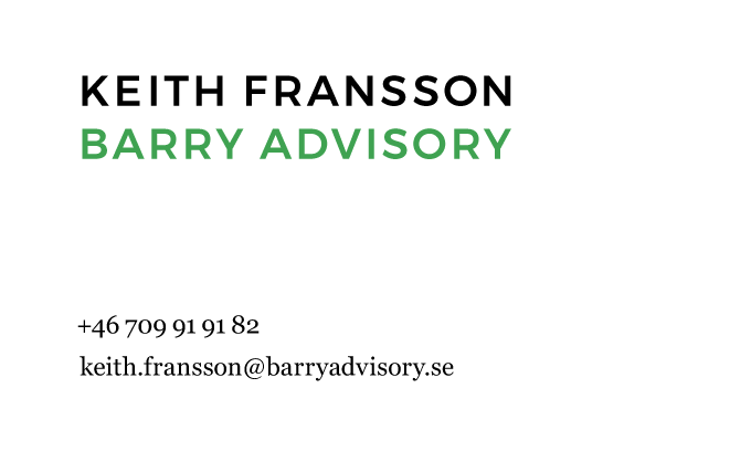 Keith Fransson – Barry Advisory